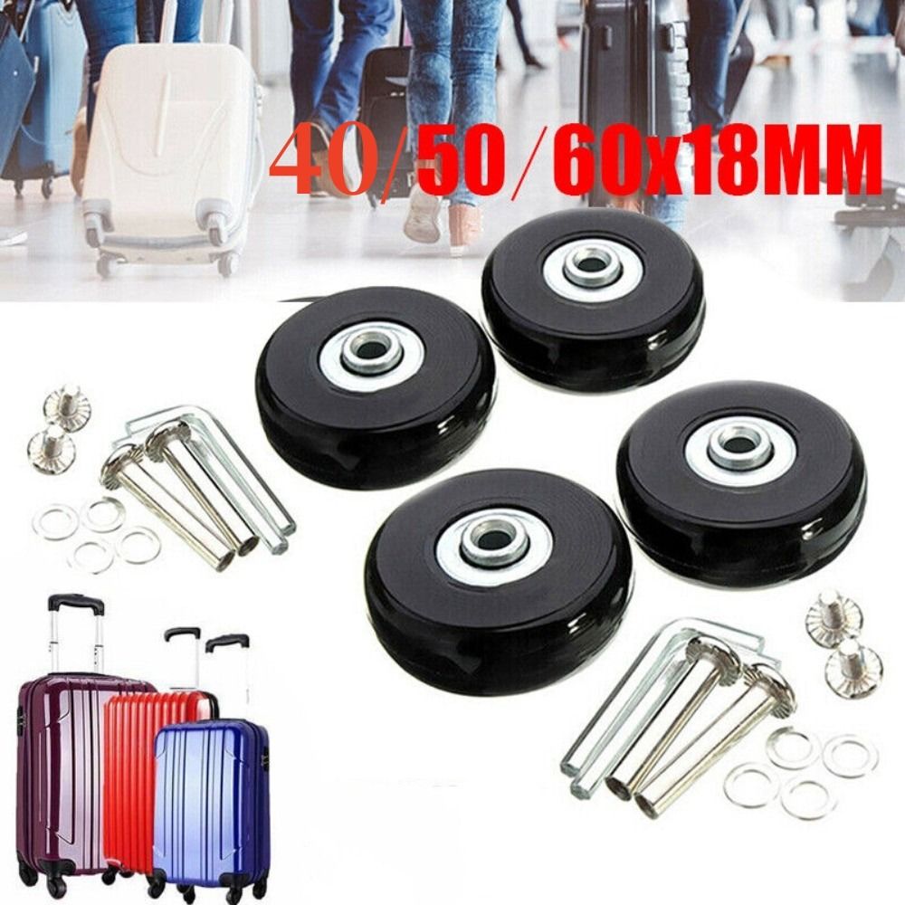 Silent Replacement Luggage Wheels - طقم إصلاح محاور بديلة مقاومة ومرنة