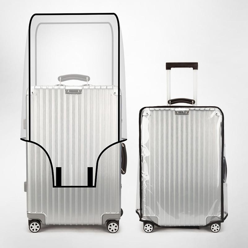 Luggage Protective Cover Transparent - غطاء حقيبة شفاف مقاوم للماء والغبار،