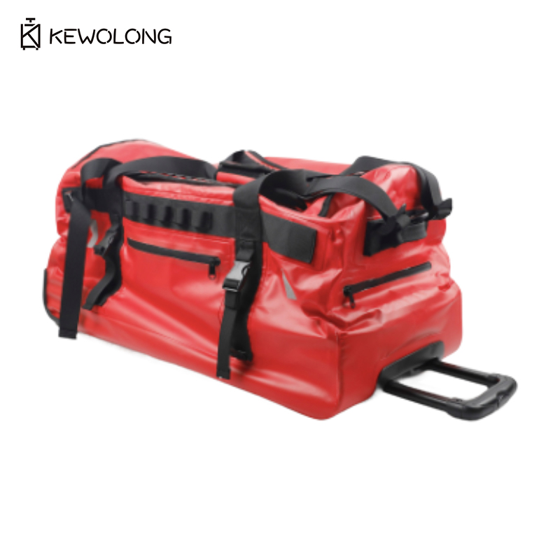 Foldable Rolling Luggage Bag - حقيبة كبيرة من القماش الخشن مقاومة
