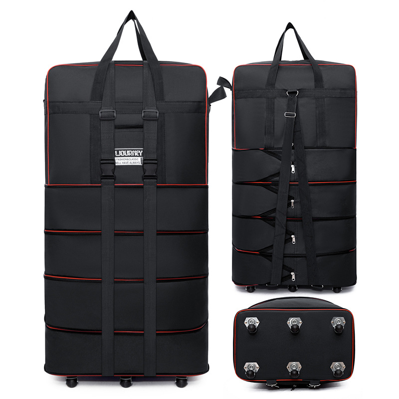 حقيبة سفر قابلة للطي بعجلات دو - مراجعة Foldable Rolling Luggage Bag وسعره