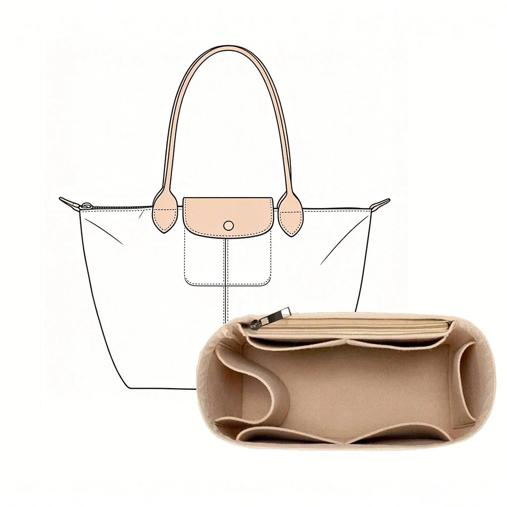 منظم حقيبة من اللباد، حشوة داخ - مراجعة Cosmetic Bags وسعره