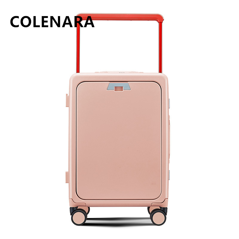 حقيبة سفر متحركة من كولينارا ب - مراجعة Front Opening Laptop Luggage 24 Inch وسعره