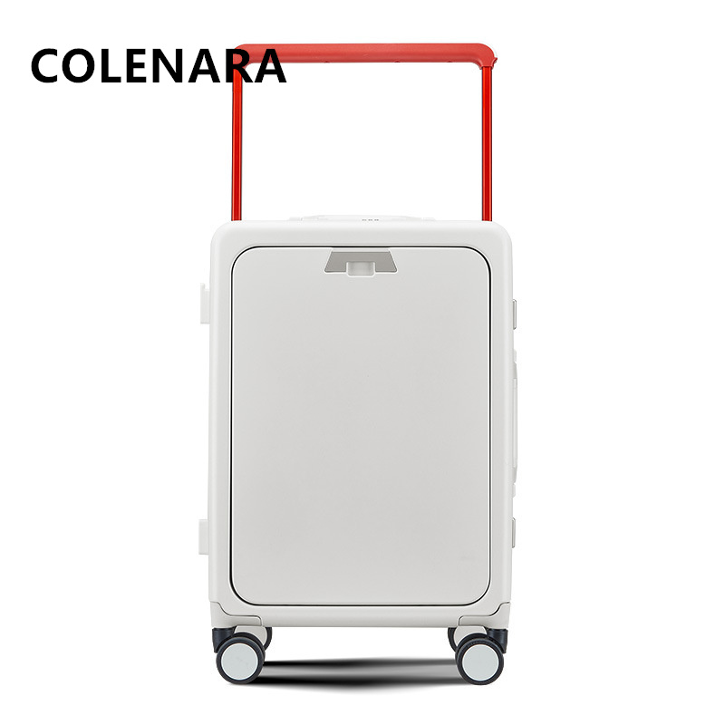 حقيبة سفر متحركة من كولينارا ب - مراجعة Front Opening Laptop Luggage 24 Inch وسعره