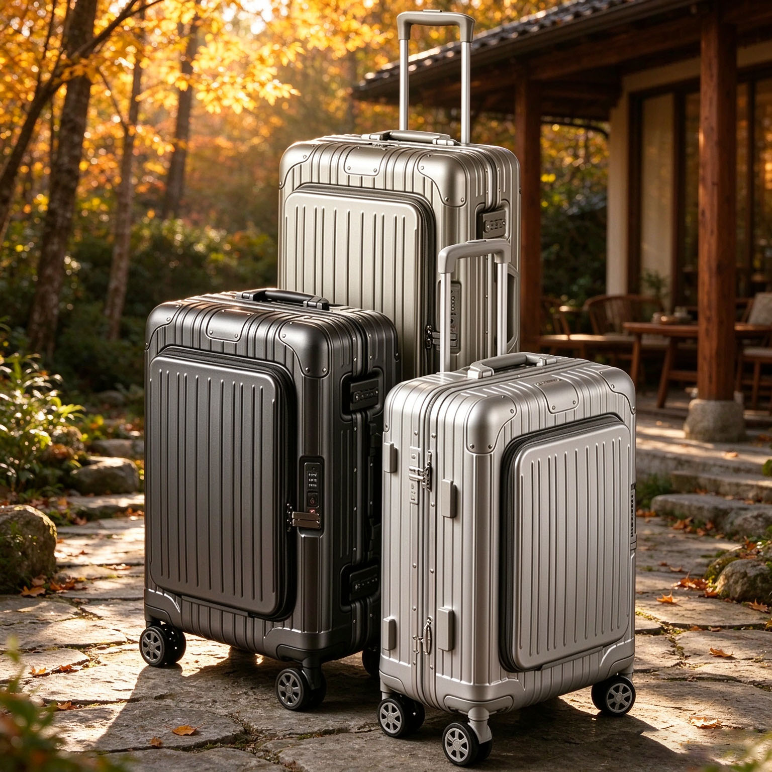 حقيبة سفر بإطار من الألومنيوم، - مراجعة Spinner Wheel Rolling Suitcase 20 Inch وسعره
