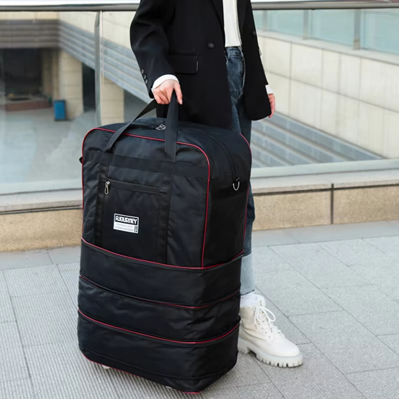 حقيبة سفر بعجلات عالمية قابلة  - مراجعة Foldable Rolling Luggage Bag وسعره