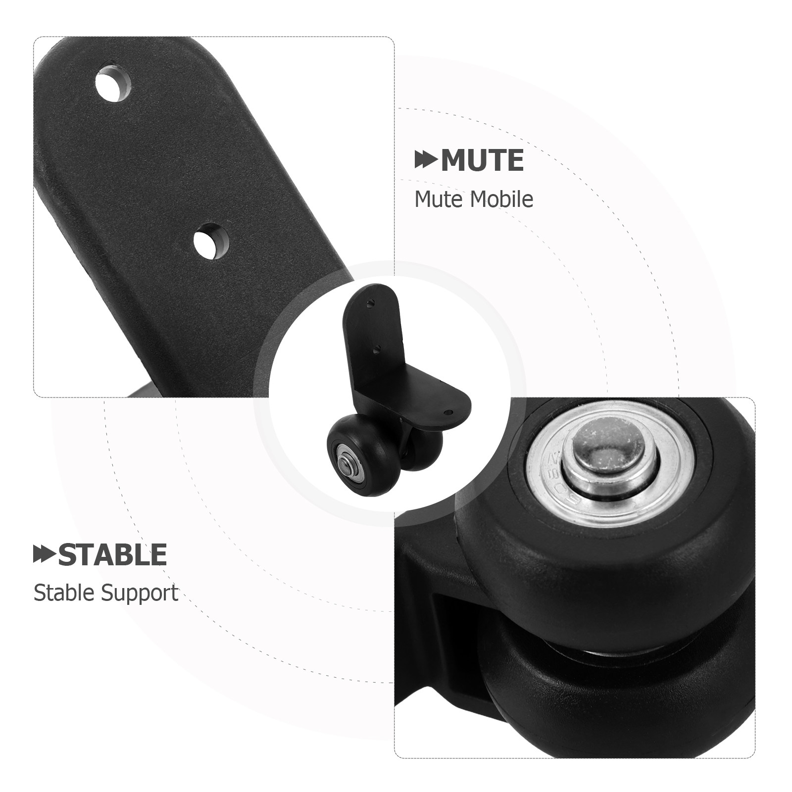 زوج من عجلات التحميل الثقيلة ل - مراجعة Silent Replacement Luggage Wheels وسعره