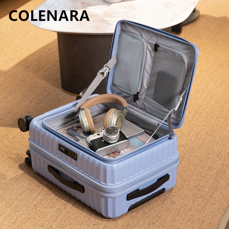 حقيبة سفر COLENARA بفتحة أمامي - مراجعة Front Opening Laptop Luggage 24 Inch وسعره